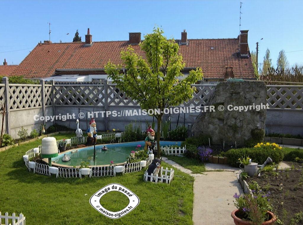 Ancienne image du bassin clloture beton